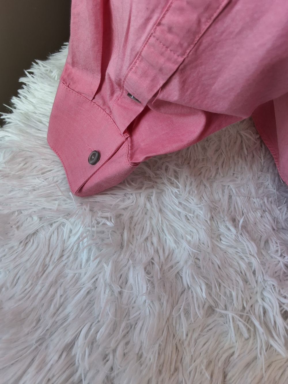 Kenneth Cole Slim Fit Dress Shirt – Men’s Pink Button Down Long Sleeve - Picture 5 of 8